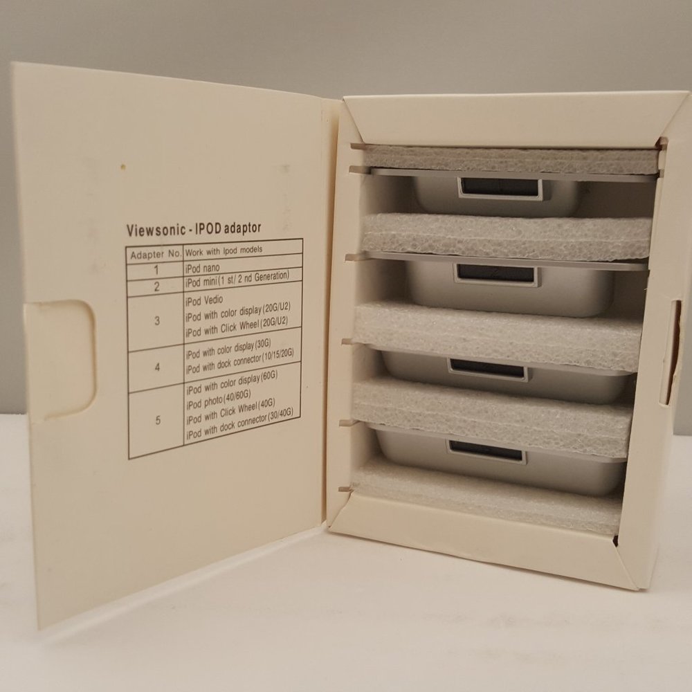 VIEWSONIC - iPOD Adaptor Set [ for ViewDock Monitors ] 4 Adapters UNUSED